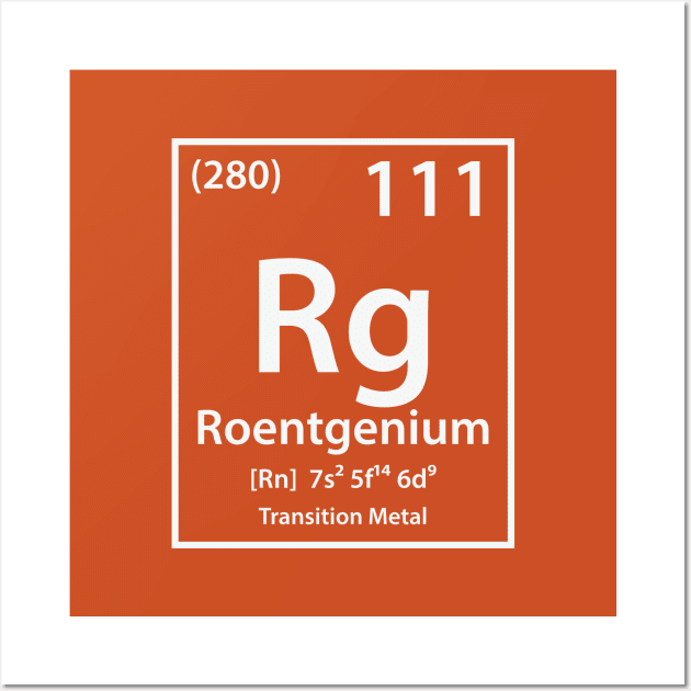 Roentgenium Element Wall Art by cerebrands